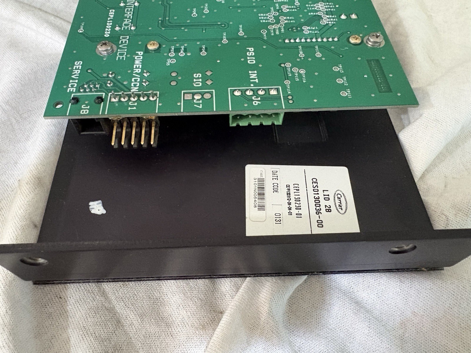 CARRIER COMFORT NETWORK CES0130036-00 CHILLER DISPLAY CONTROL BOARD LID 2B