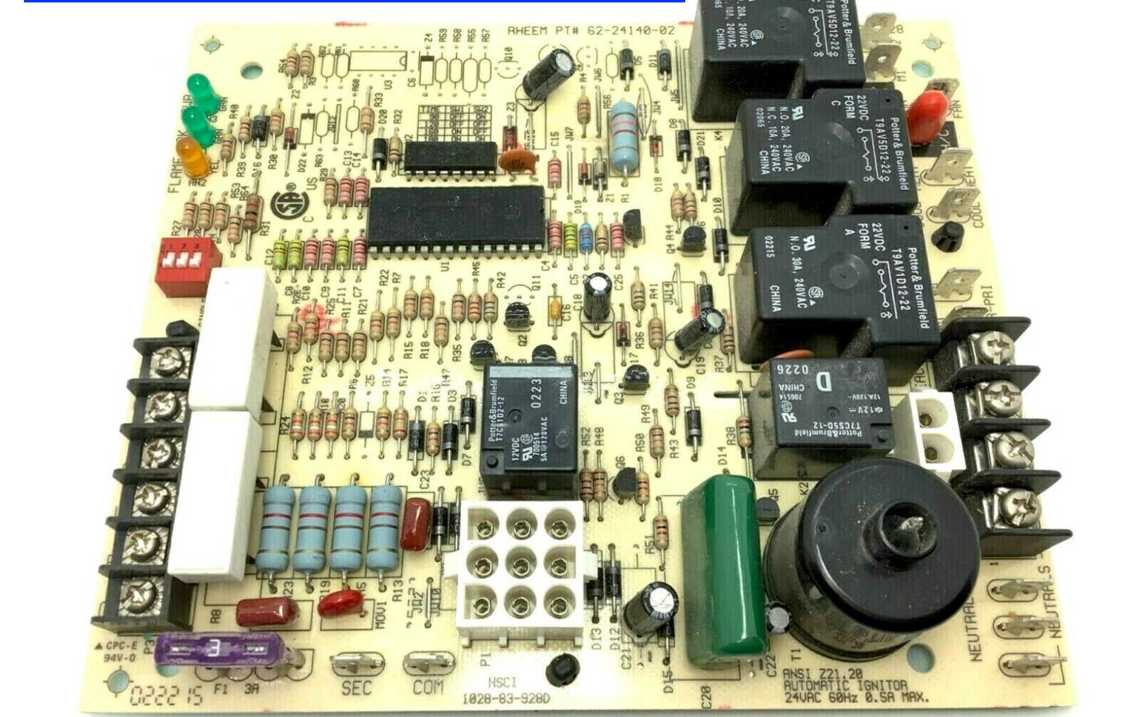 62-24140-02 Gas Furnace Control Circuit Board 1028-928 – 62-24140-04