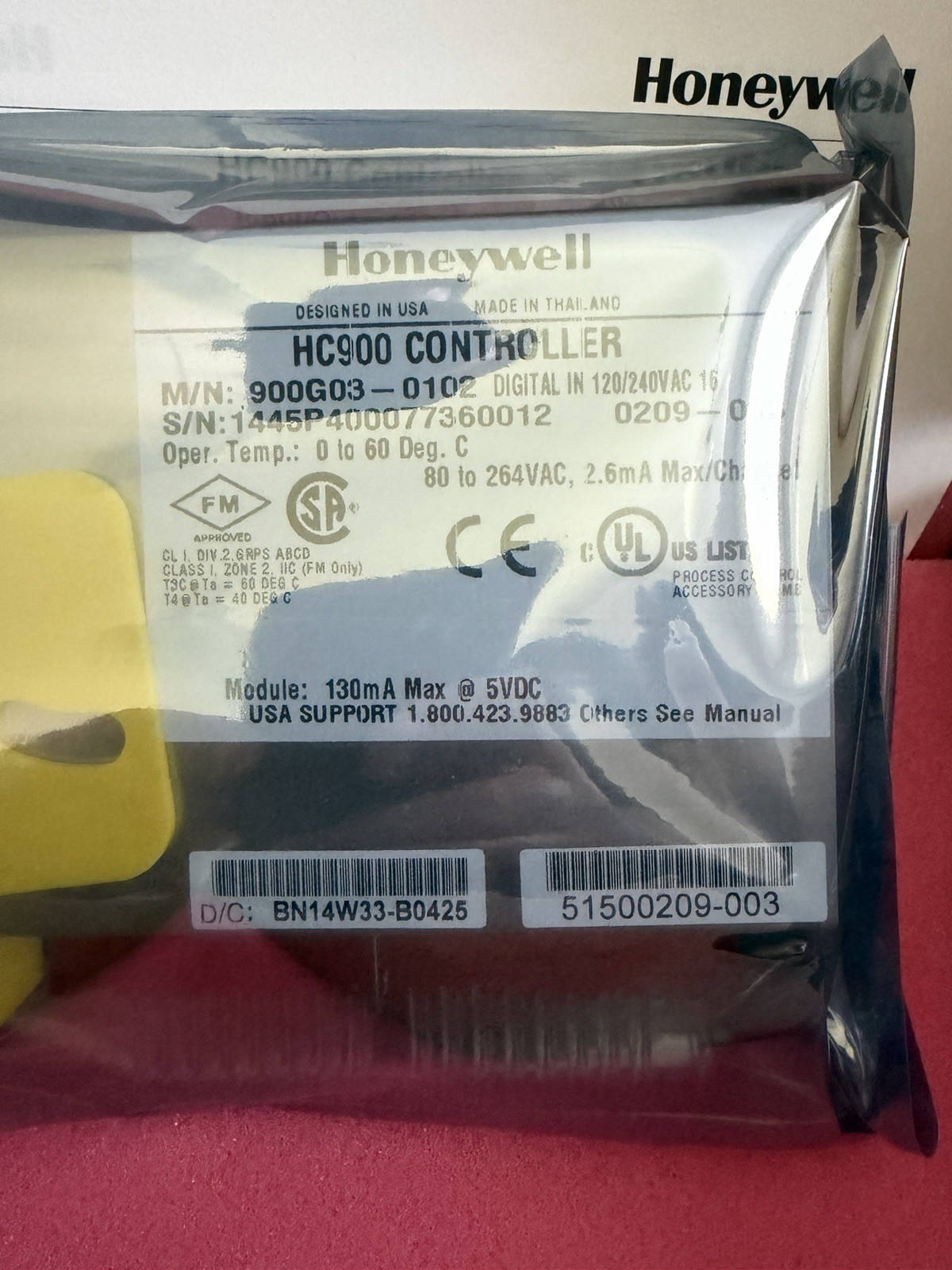 Honeywell HC900 Controller 900G03-0102 Digital Input