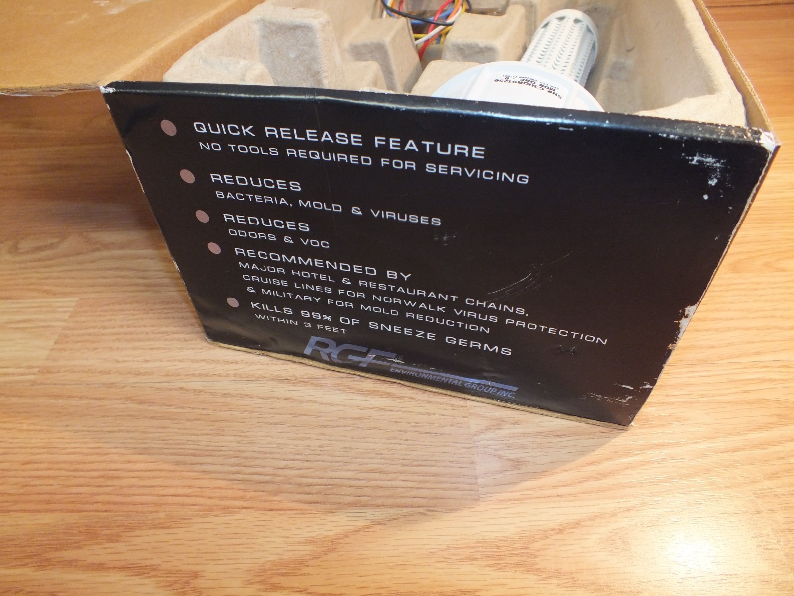 Guardian QR+ Air Purification System RGF QRP-9 for AC Systems Up to 5 Tons- READ