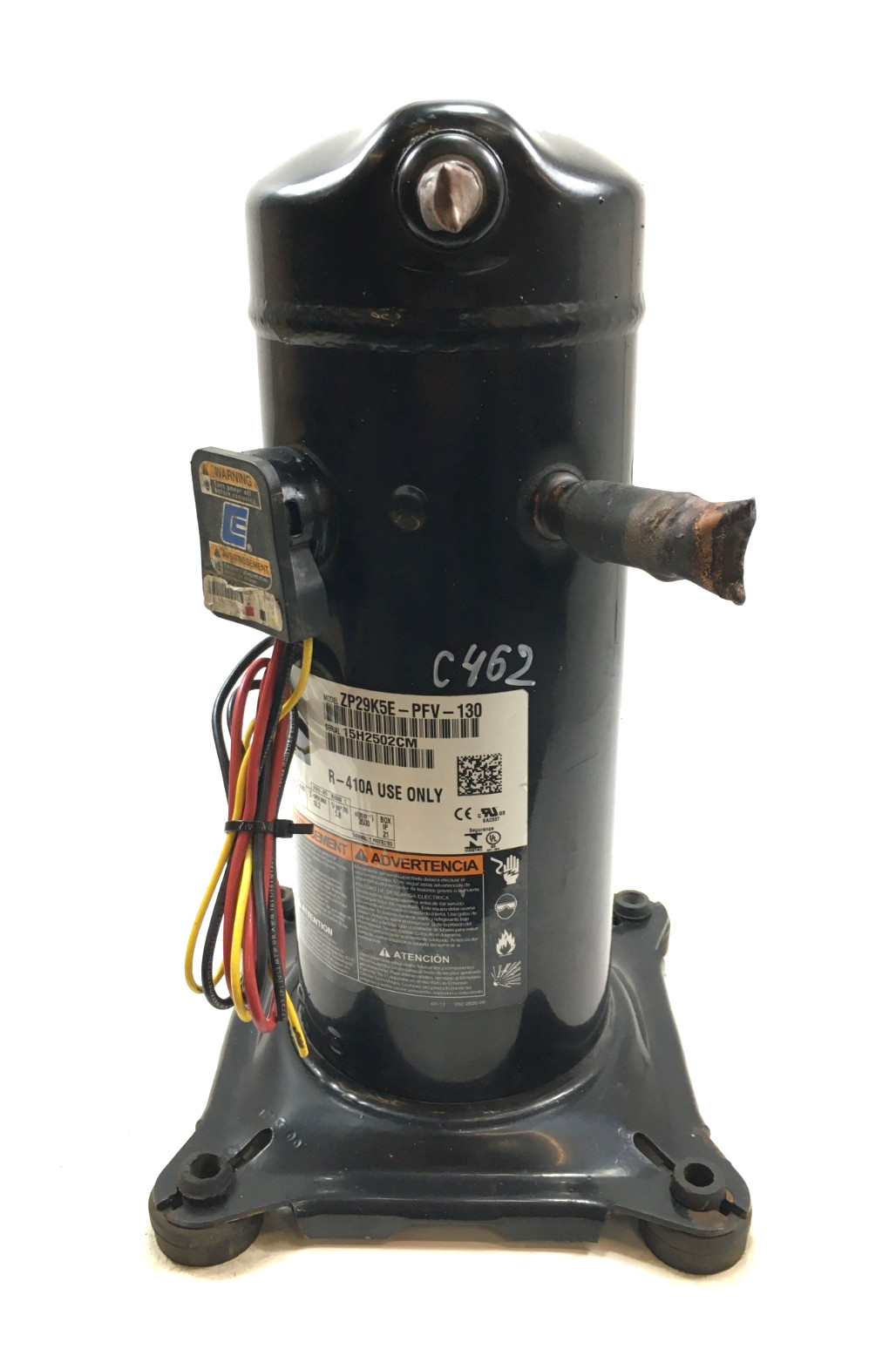 Copeland 2.5 Ton Scroll Compressor ZP29K5E-PFV-130 R410A 208/230V 1 PH used C462