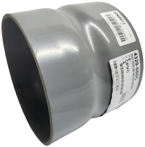 Spears 4329-080C 8″ CPVC Exhaust Duct Belled Coupling Socket