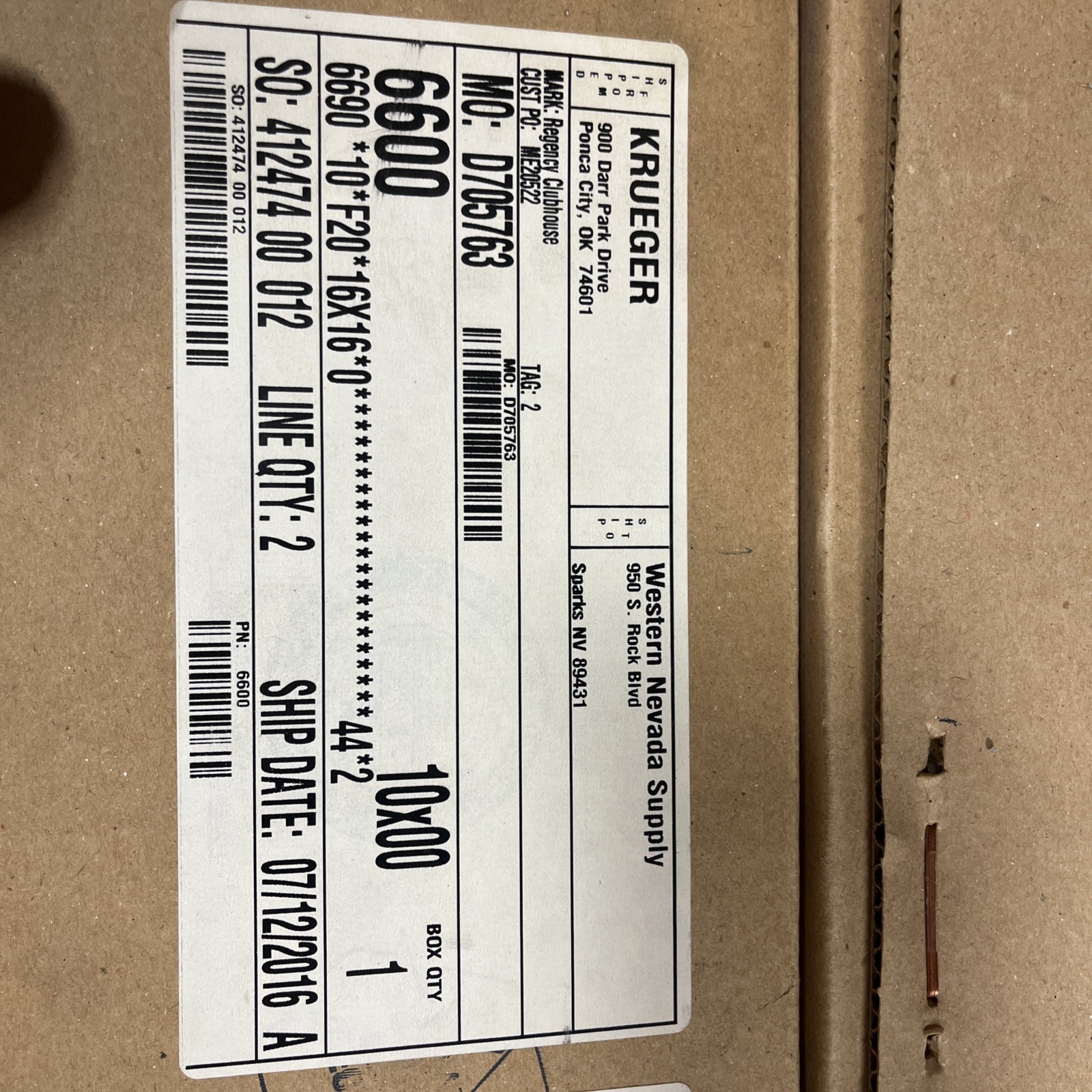 Krueger 6600 perforated diffusers Two Per Box 16X16 EACH ORDER IS FOR 2 GRILLS