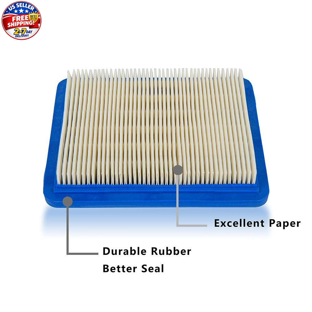 5 Pack 491588S Air Filter, Compatible with 491588 4915885 Flat OEM Air Cleaner C