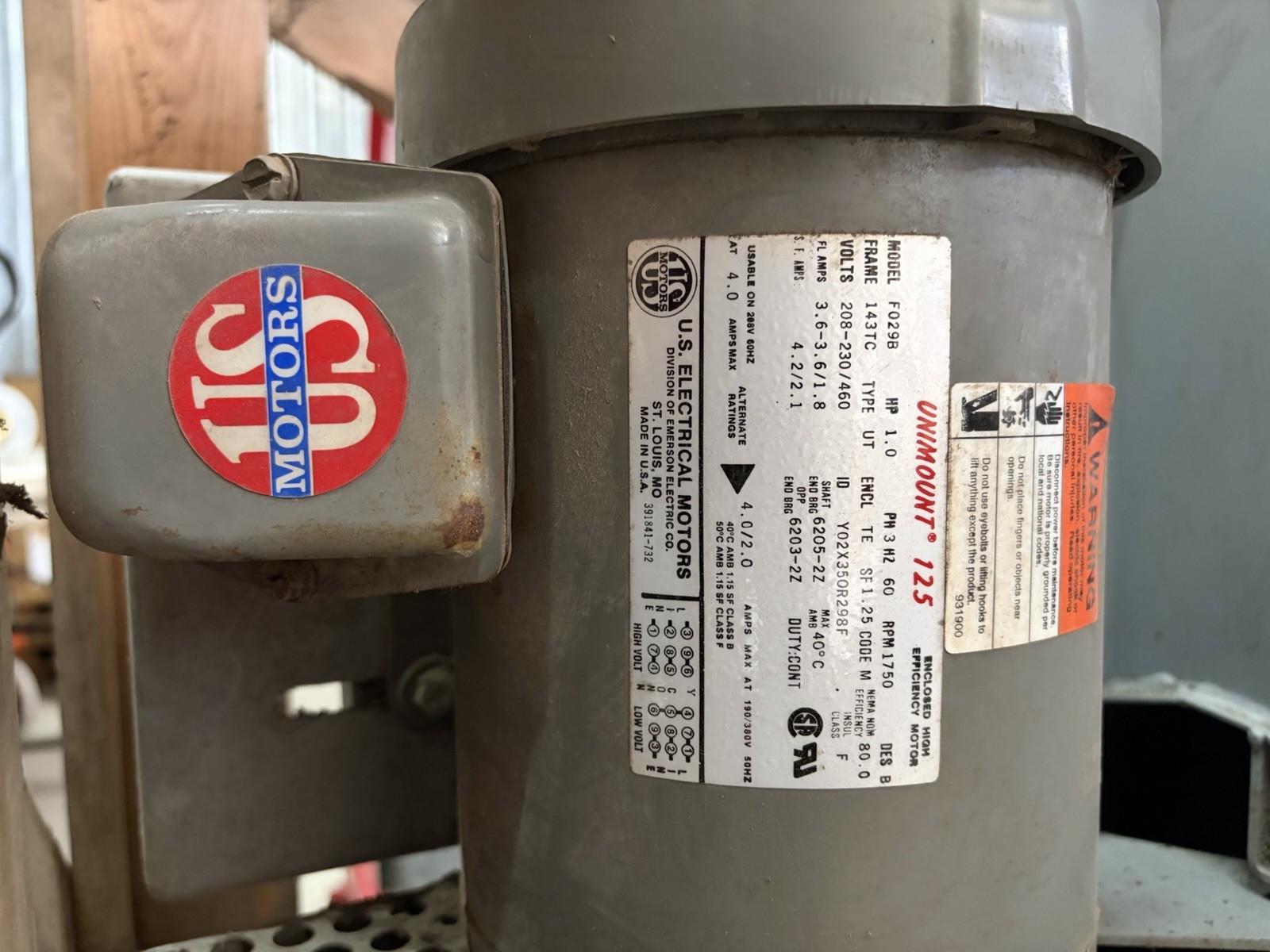 Aerovent 24S728-TABD-1411-1 Tubeaxial Exhaust Fan 1HP Industrial Ventilation Fan