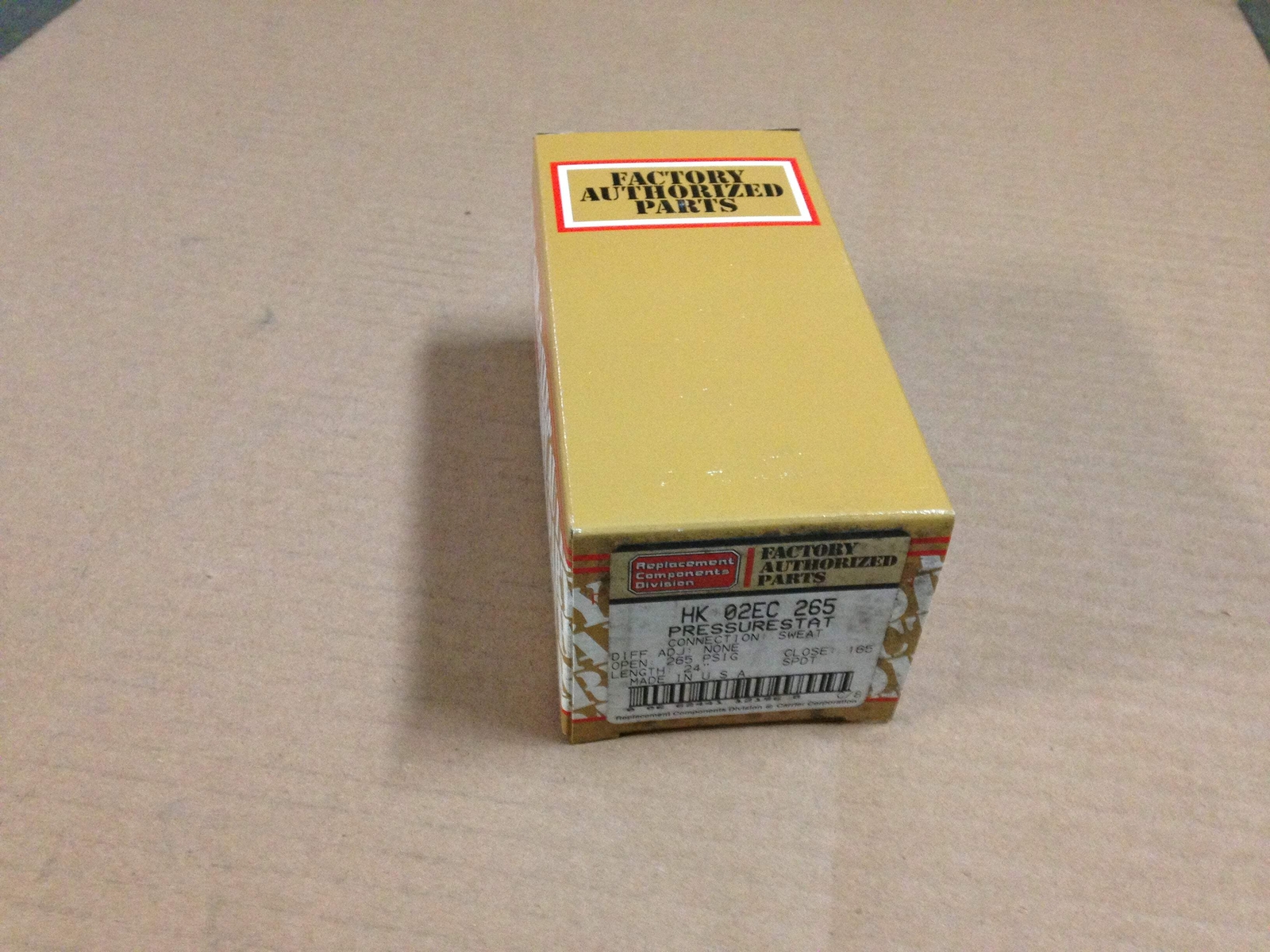 CARRIER HK02EC265 PRESSURE STAT 73802
