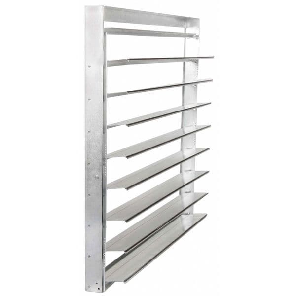 Dayton 4Yn19 48 In 50.75″H-W 4.5″L Alu Intake Shutter Dampr, 49 In X 49 In,