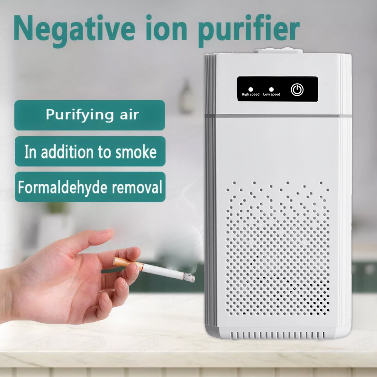 Home HEPA Air Purifier Air Cleaner for Allergies Smoke Mold Odor Dust Large Room