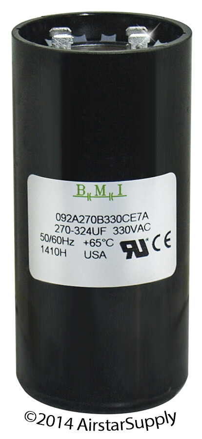 (2) PACK , 270-324 uF MFD HVAC Motor Start Capacitors 330 VAC VOLT w/ Resistors