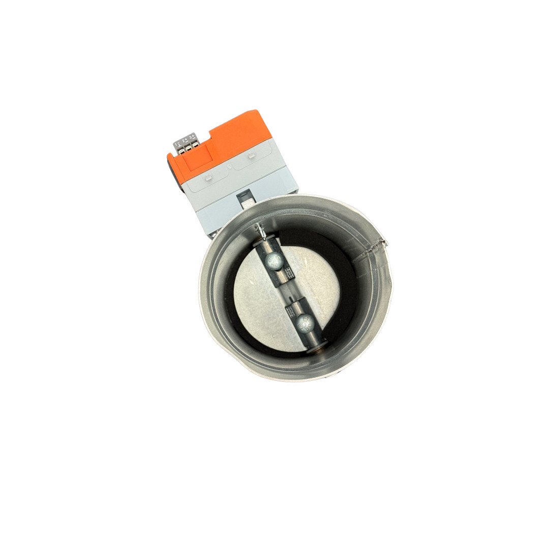 SD 4″ Belimo 3 wire Motorized 24v round zone control damper