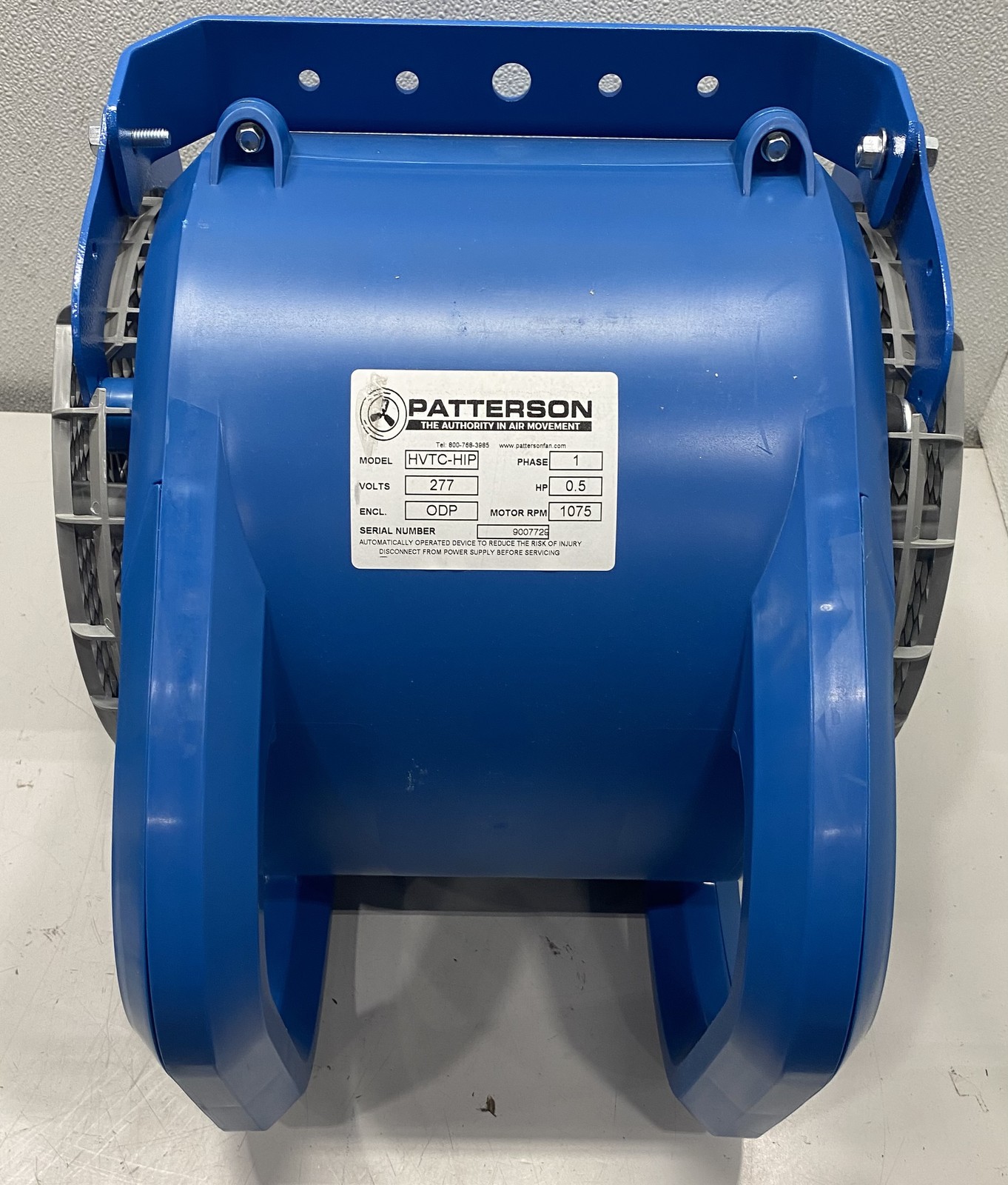Patterson Dock Fan HVTC-HIP 1 Phase 277 Volt Fan
