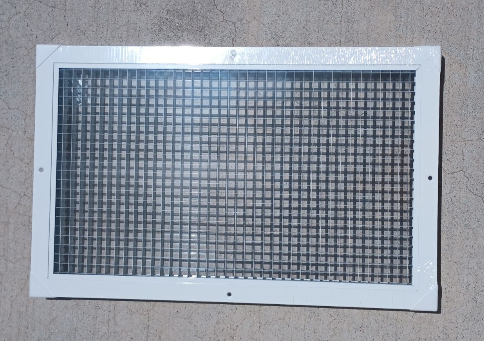 Aluminum Eggcrate Return Air Grille, Fits 12×20 and 20×12 Duct Opening