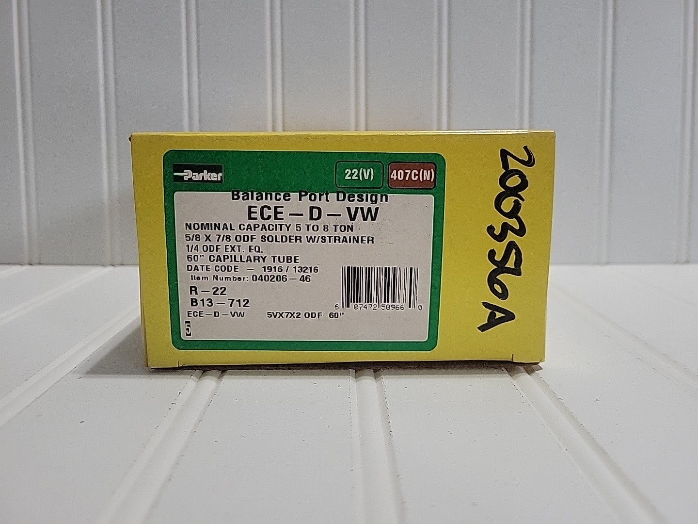 Parker ECE-D-VW Nominal Capacity 5 To 8 Ton 5/8” X 7/8” ODF Solder W/Strainer