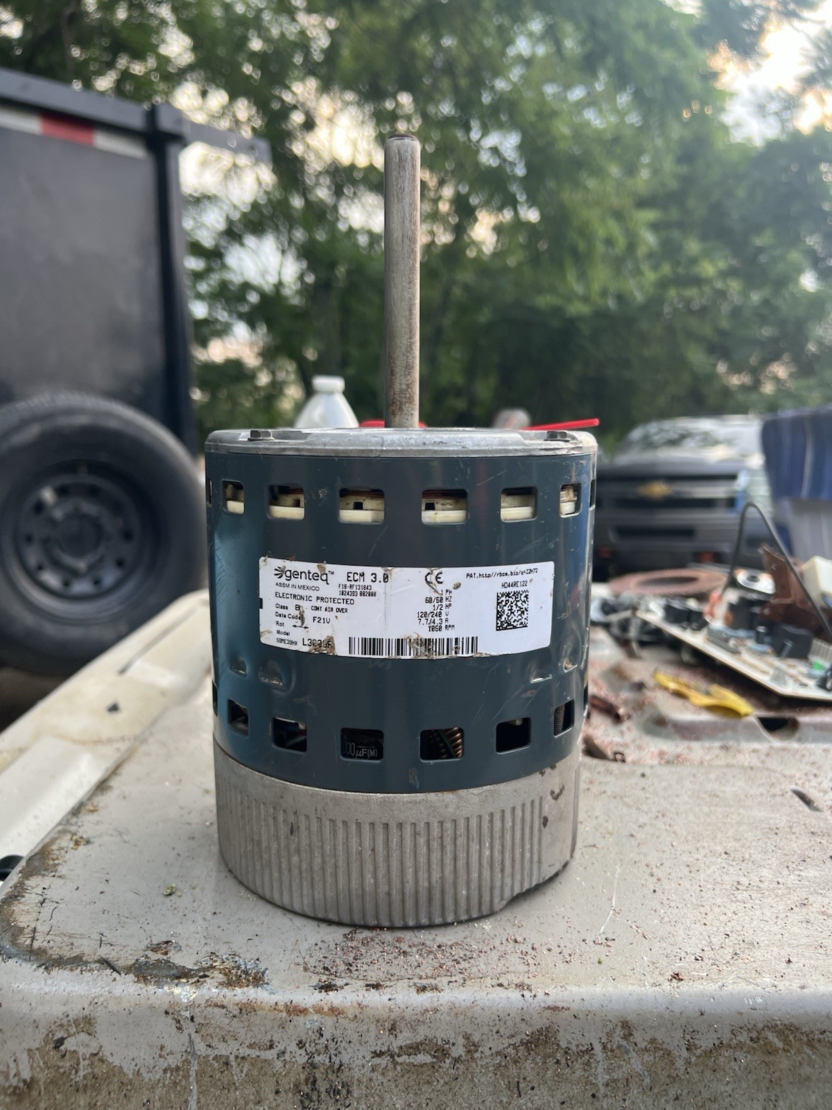 GE Genteq 5SME39HXL3006A HD44RE122 ECM Blower Motor 1/2HP 60/50Hz 120/240V 1050R