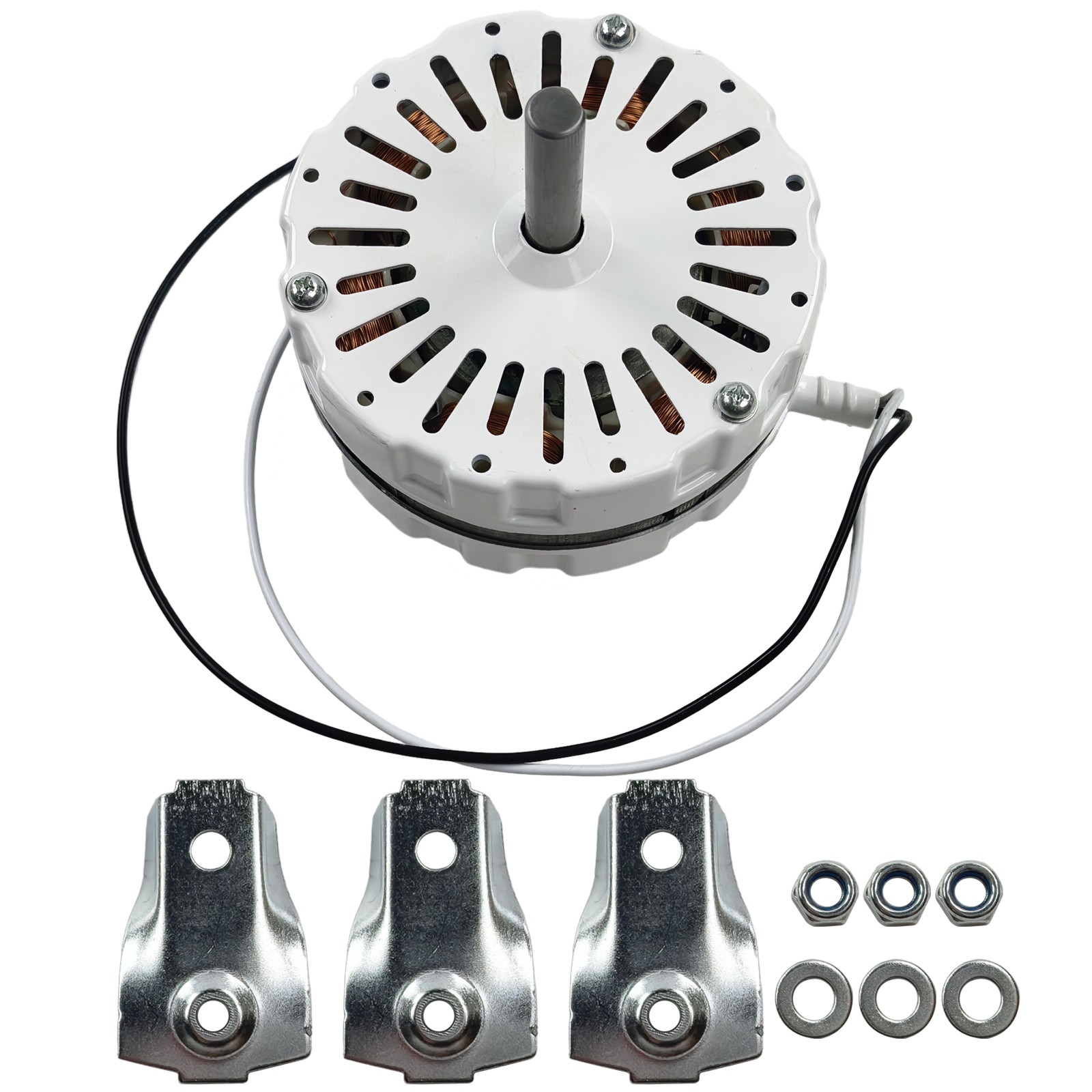 Attic Fan Motor Replacement Kit F0510B2497,Includes F0510B2944 White Power Attic