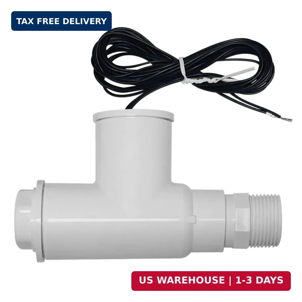 SS1 Float Switch for HVAC Condensate Overflow Safety Sensor White PVC with 3/4 t