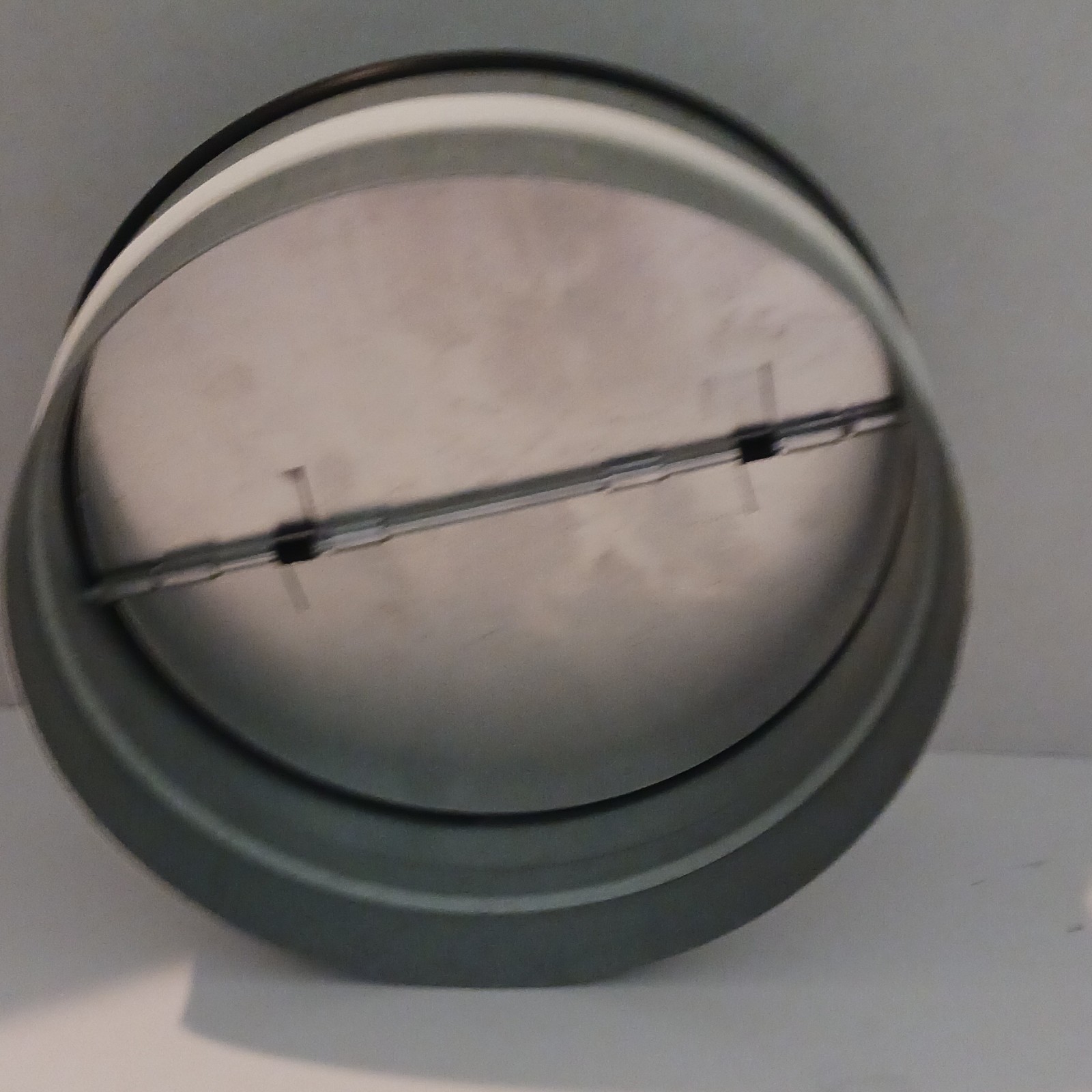 nevereest RKI 6 in Stainless Steel Round Inline Spring Loaded Backdraft Damper