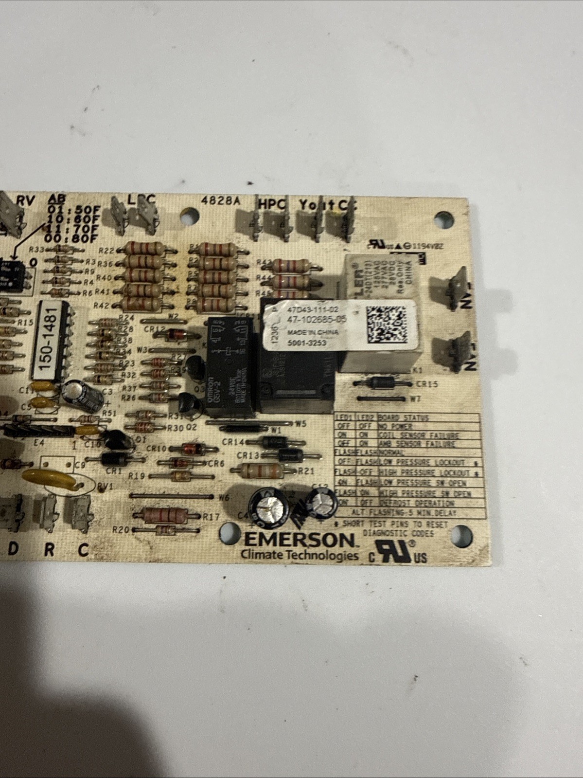 Rheem Ruud 47D43-111-02 Heat Pump Defrost Control Board 47-102685-05