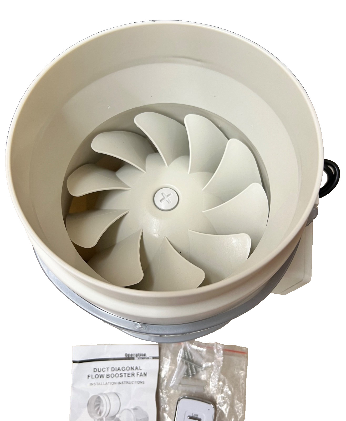 Extractor Fan AC 110V 130W with Remote Duct Diagonal Flow Booster Fan