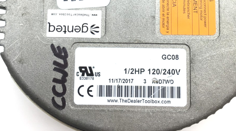 Genteq GC08 Module Only for 5SME39HXL3031 101564-01 1/2HP 240V CCWLE used #W263