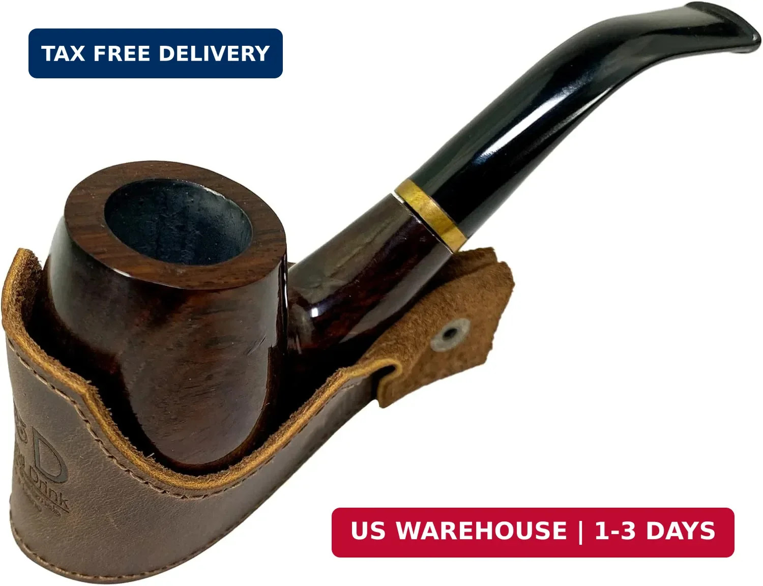 Hide & Drink, Tobacco Pipe Holder (Pipe not Included), Portable & Adjustable Sta