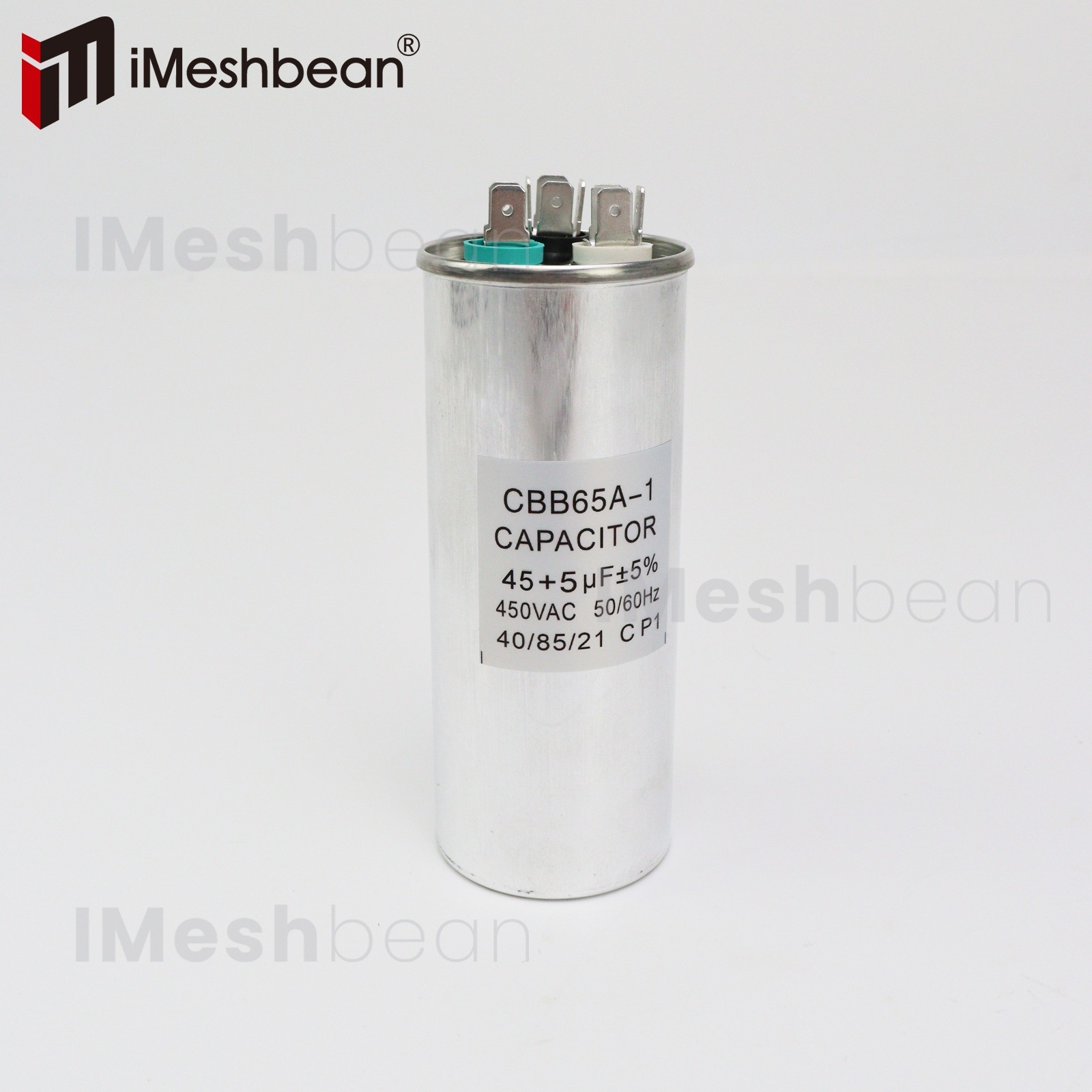 Dual Run AC Capacitor 45+5 MFD µF 370-440VAC 50/60Hz 5% HVAC Quality Guaranteed