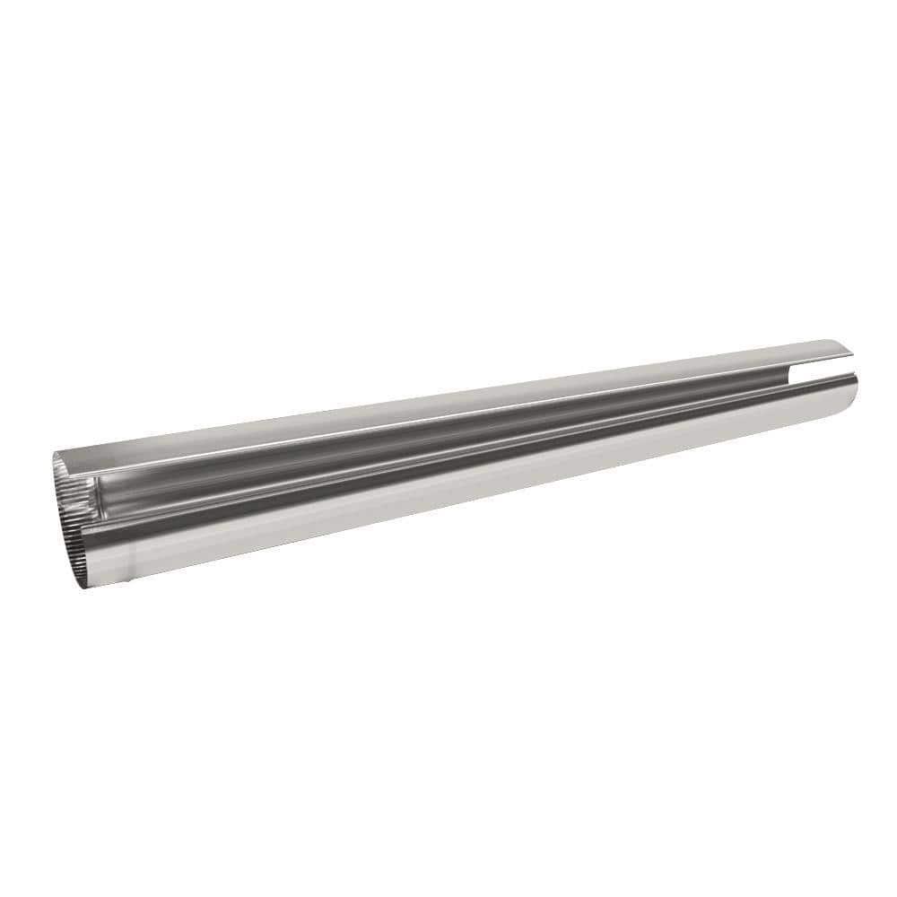 10 In. X 5 Ft. Round Metal Duct Pipe | Crimped Galvanized Hvac In Stee Cooling