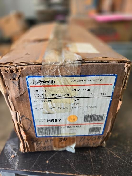 SMITH CENTURY 7-182753-01 H567 Motor 3/4HP 3PH 1140RPM 460-200/230V NEW $189