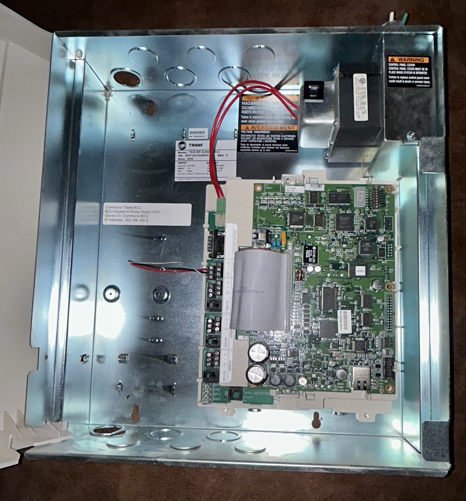 Trane Tracer Summit BCU Building Control Unit BMTX001AAB000 With Modem Rev. D