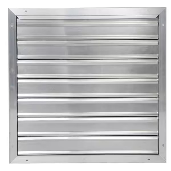 Dayton 36 in 39″H-W 5.75″L Alu Wall Exhaust Shutter, 36-1/2 in x 36-1/2 in,