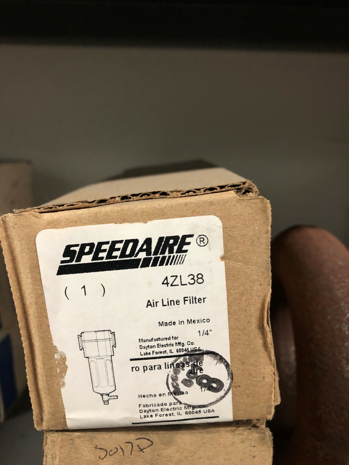 Speedaire 4Zl38 Compressed Air Filter,150 Psi,55 Cfm
