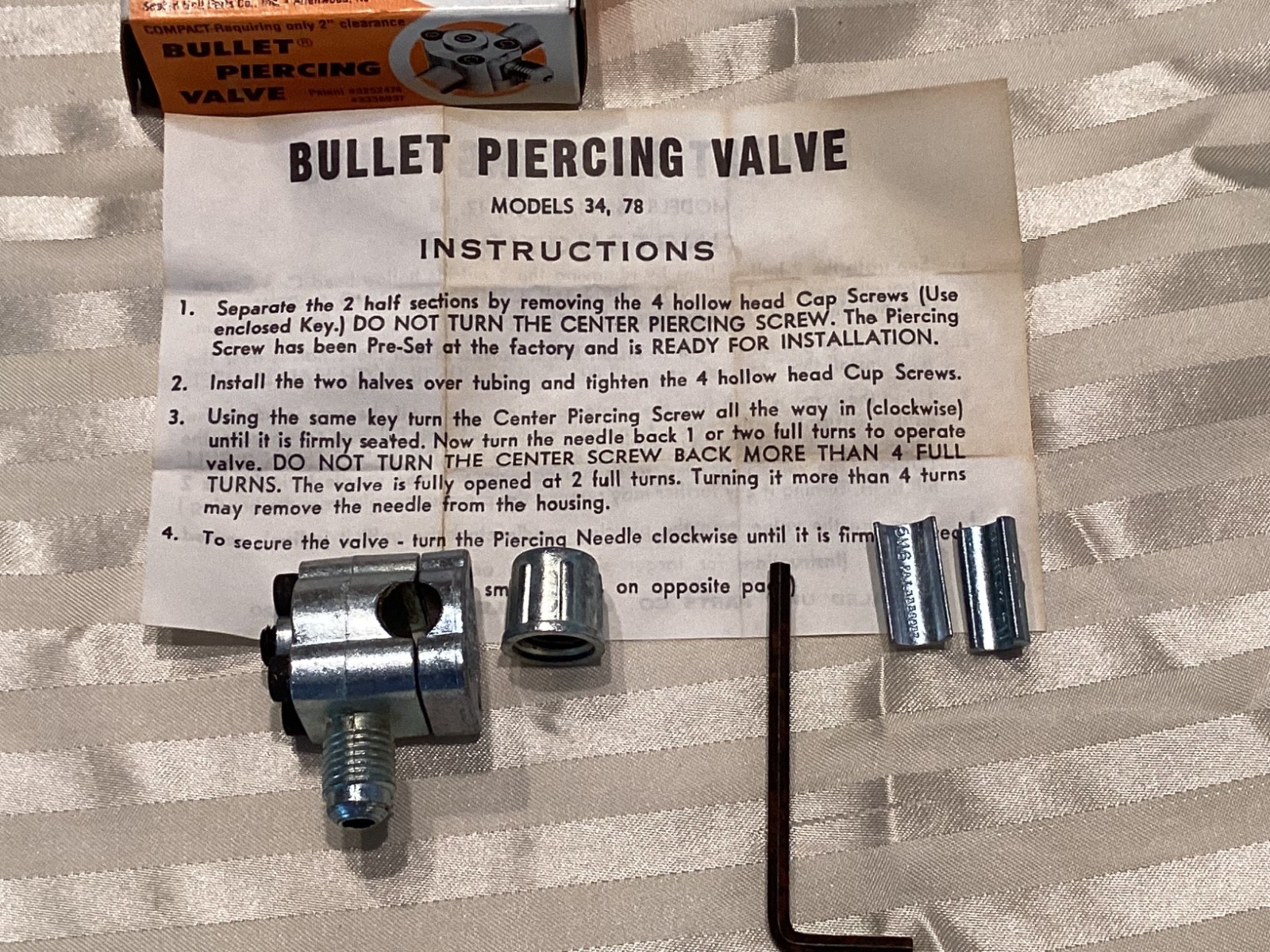 Lot of 3 Supco BPV31 Bullet Piercing Valve for 1/4”-3/8” Tubing-New Old Stock