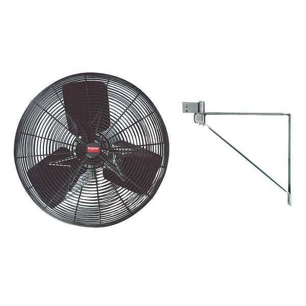Dayton 2Ly99 Light Duty Industrial Fan, Ceiling, Wall Mount, 20 In Blade Dia,