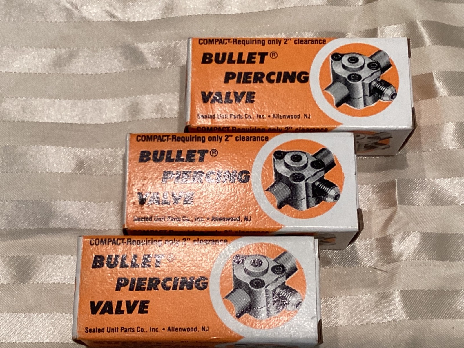 Lot of 3 Supco BPV31 Bullet Piercing Valve for 1/4”-3/8” Tubing-New Old Stock