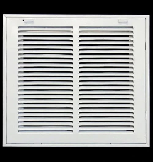 HVAC Premium 30×16 Steel Return Air Filter Grille Removable Door White HVAC.