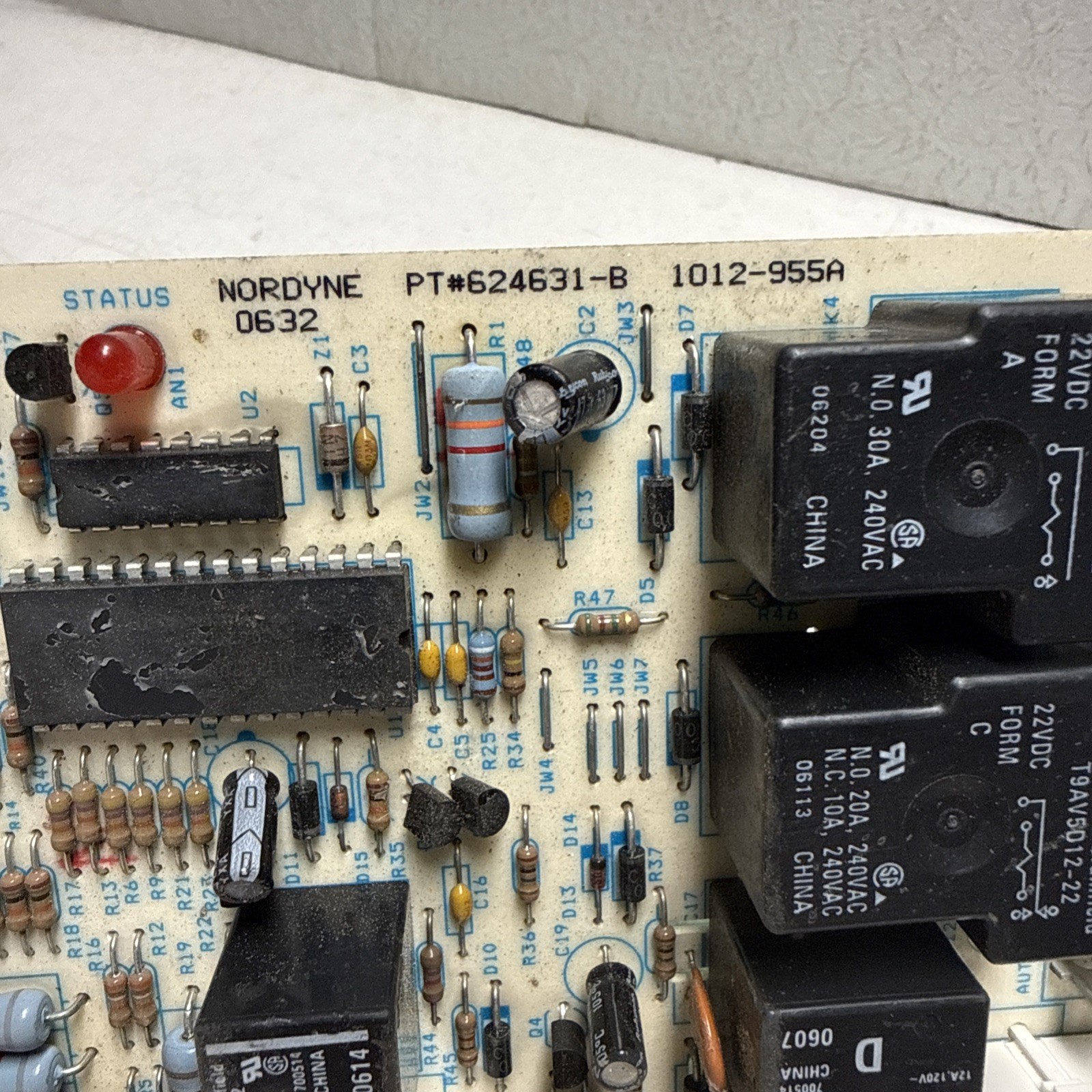 Nordyne 624631-B Furnace Control Circuit Board 1012-955A