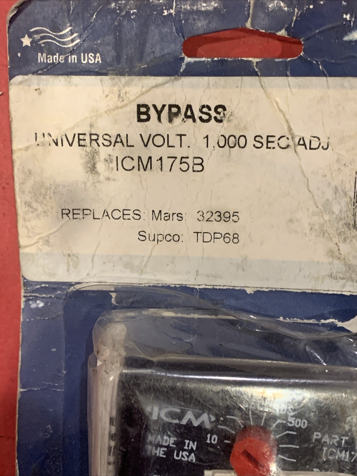 ICM Controls ICM175B Bypass Timer Relay, 10-1,000 Seconds Adjustable, 18-240 VAC