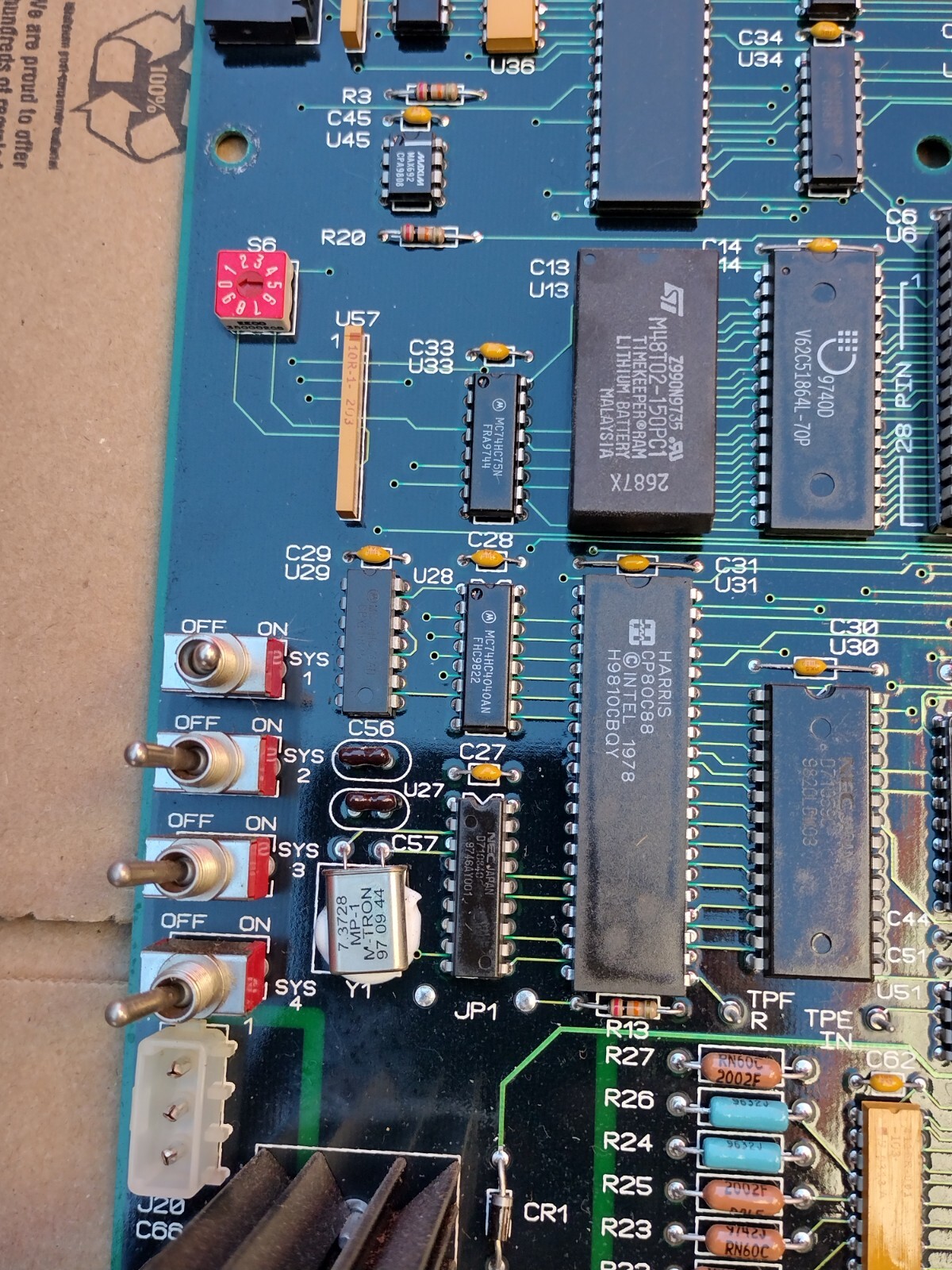 York 031-01095-002 Rev B Chiller Processor Board