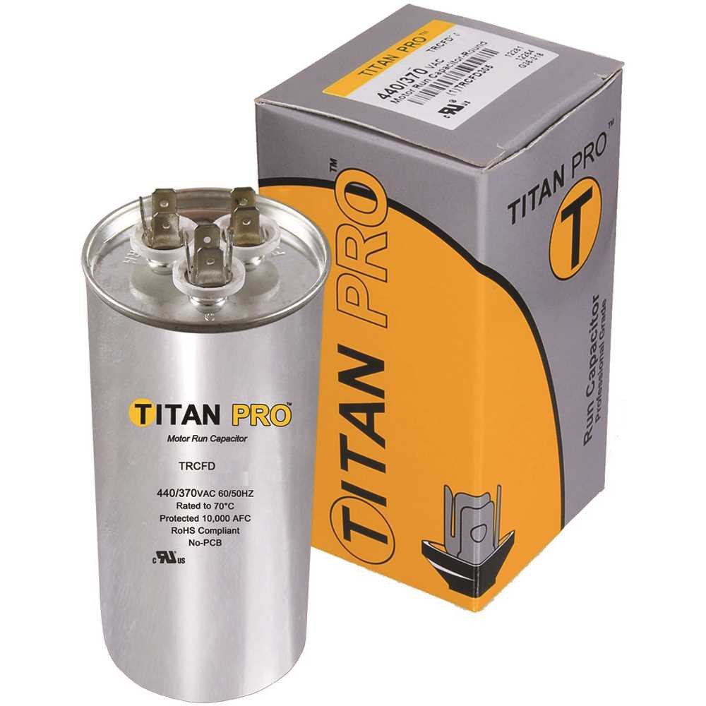 Packard TRCFD405 Titan Pro Run Capacitor 40+5 MFD 440/370-Volt Round
