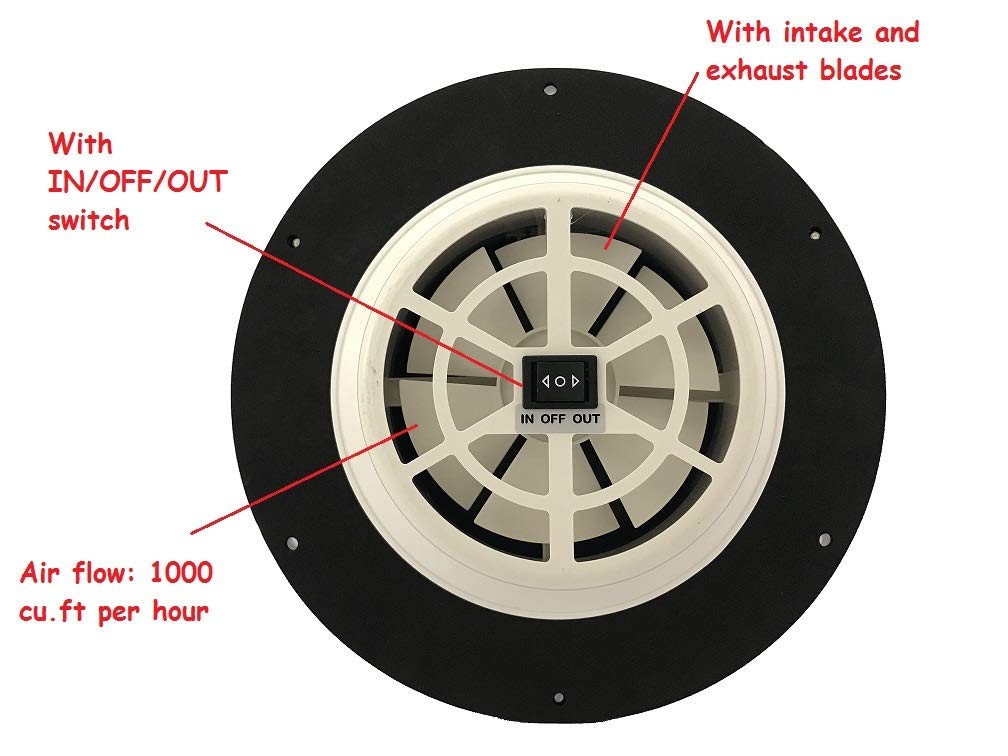 Solatek Solar Ventilation Fan Battery For Boat Yacht Camper Home White