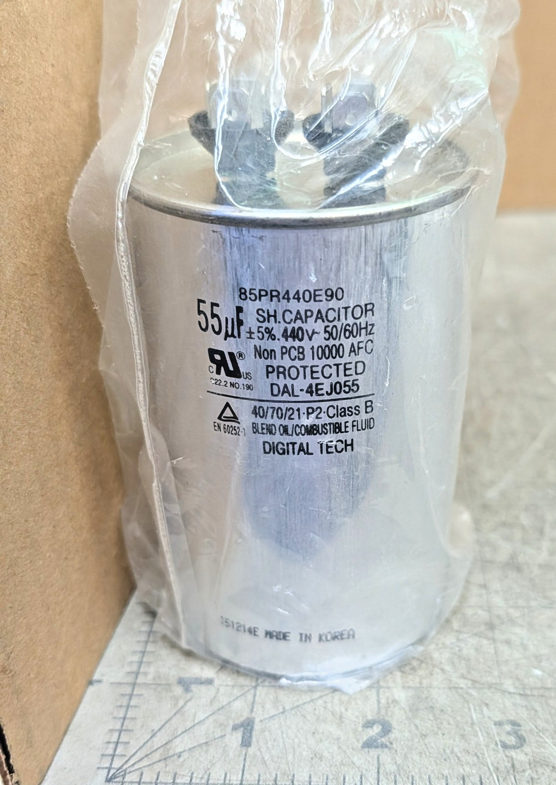 Single Run Capacitor 55Mfd 440V Tecumseh Compressor 85PR440E90 NEW OEM [C2B2]