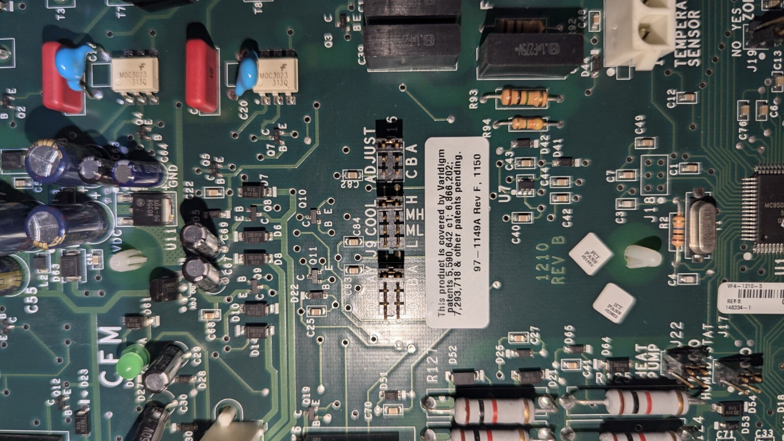 York Luxaire VARIDIGM 364809 Control Circuit Board SCD-1096 VF4-1180 used