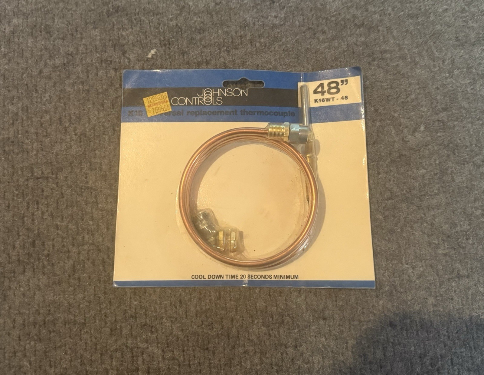 LOT Of JOHNSON/DAYTON CONTROLS REPLACEMENT THERMOCOUPLES (1) 36″(3) 48”(1) 30”