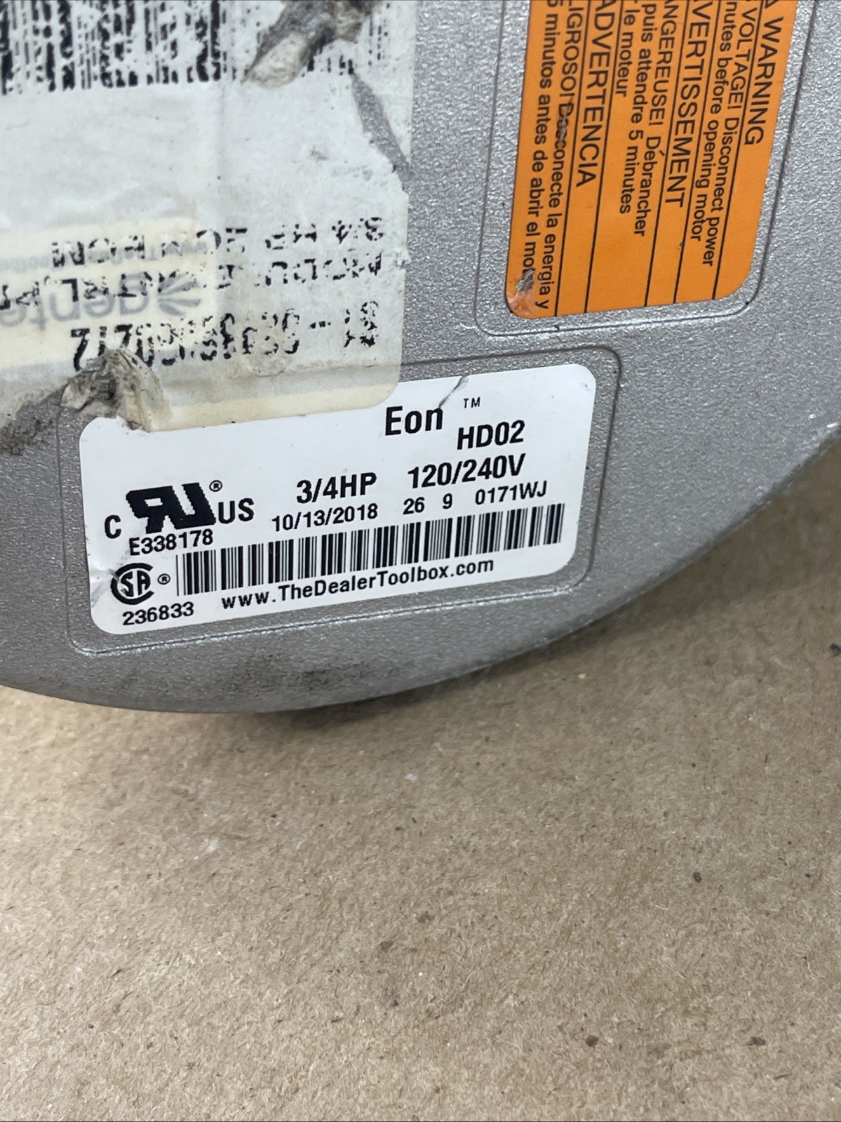 Genteq ECM Blower Motor HD02 3/4HP HD46AR223 5SEA39RL (M36)