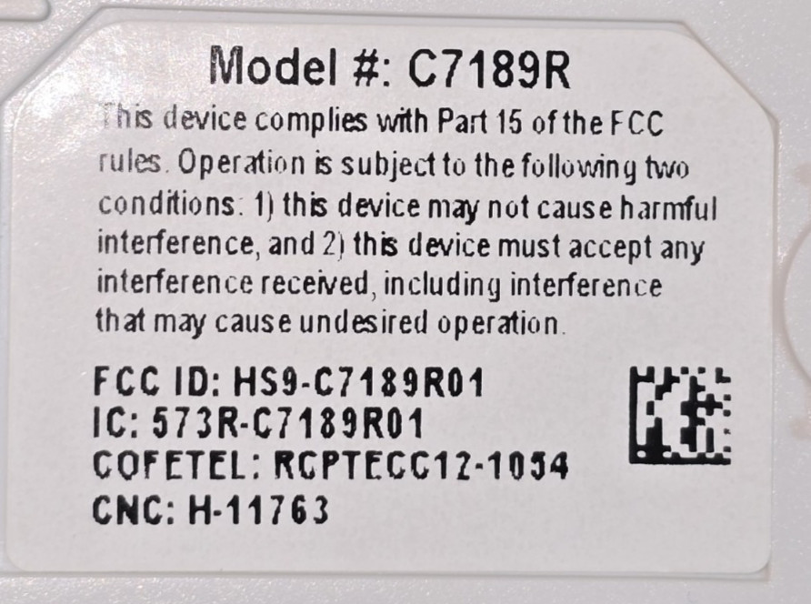 Lot of (4) Honeywell Home C7189R1004 White Redlink Wireless Indoor Sensor
