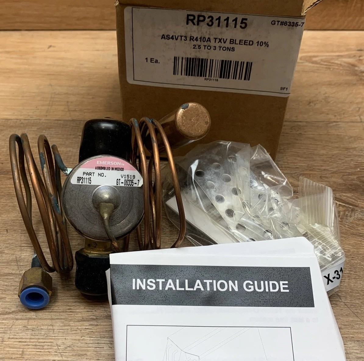 NEW Emerson RP31115 ASVT3 R410A TXV Expansion Valve Bleed 10% GT#6335-7