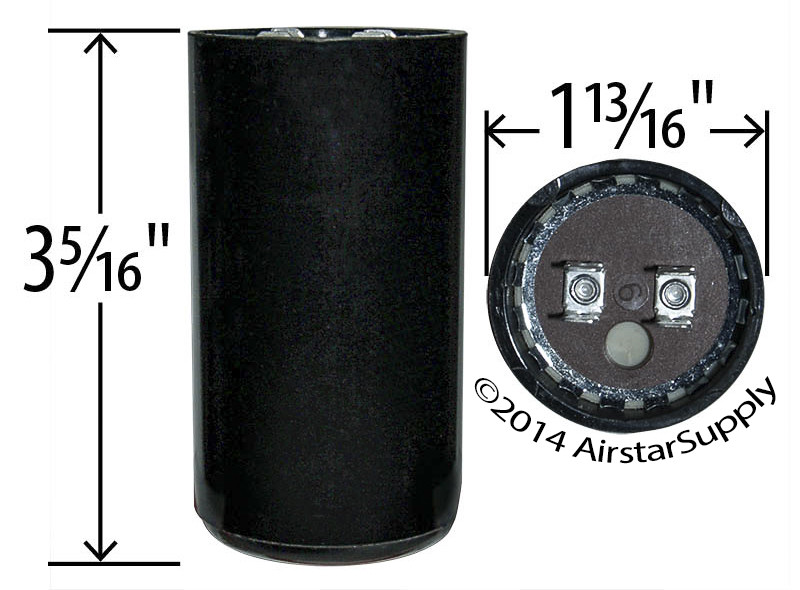 88 – 108 uF x 330 VAC BMI # 092A088B330BD4A Motor Start Capacitor USA