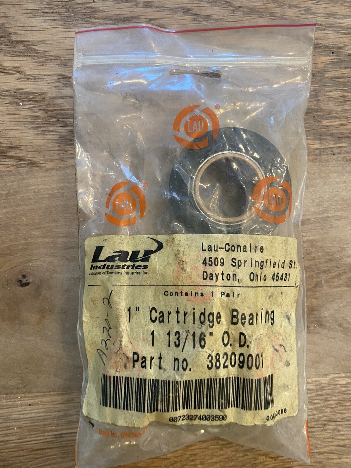 LAU 38209001 SLEEVE BEARING CARTRIDGE 1″ DIA SHAFT, 1-13/16″ OD – BR2