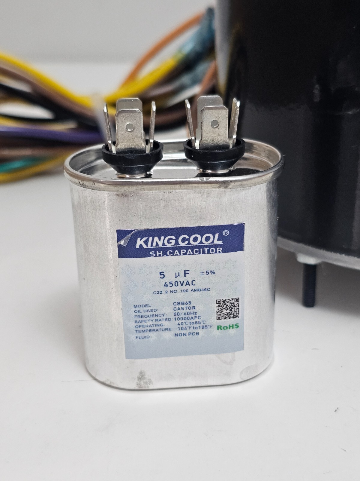 10728 1/4HP Condenser Fan Motor 1075 RPM 208-230V Replaces Mars Fasco Genteq