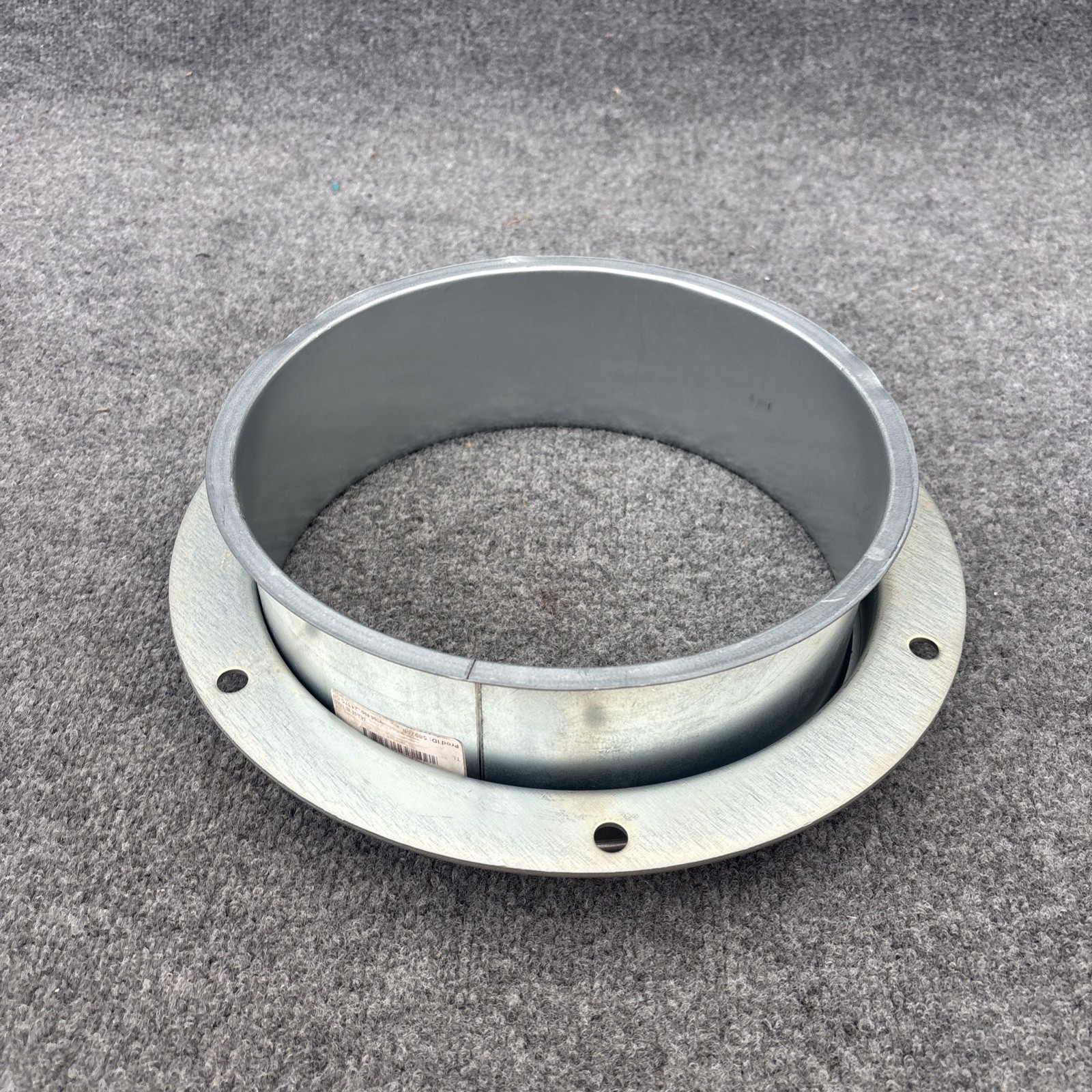 Nordfab 8040401826 Round Angle Flange Adapter 10″ Duct Dia, Galvanized New Other